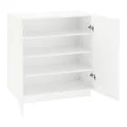 Szafka na buty do salonu z 2 drzwiami z melaminy Made in Italy - Popilio Viadurini