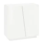 Szafka na buty do salonu z 2 drzwiami z melaminy Made in Italy - Popilio Viadurini