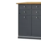 Stojak na buty z drewna fornirowanego Toulipier Made in Italy - Visnus Viadurini