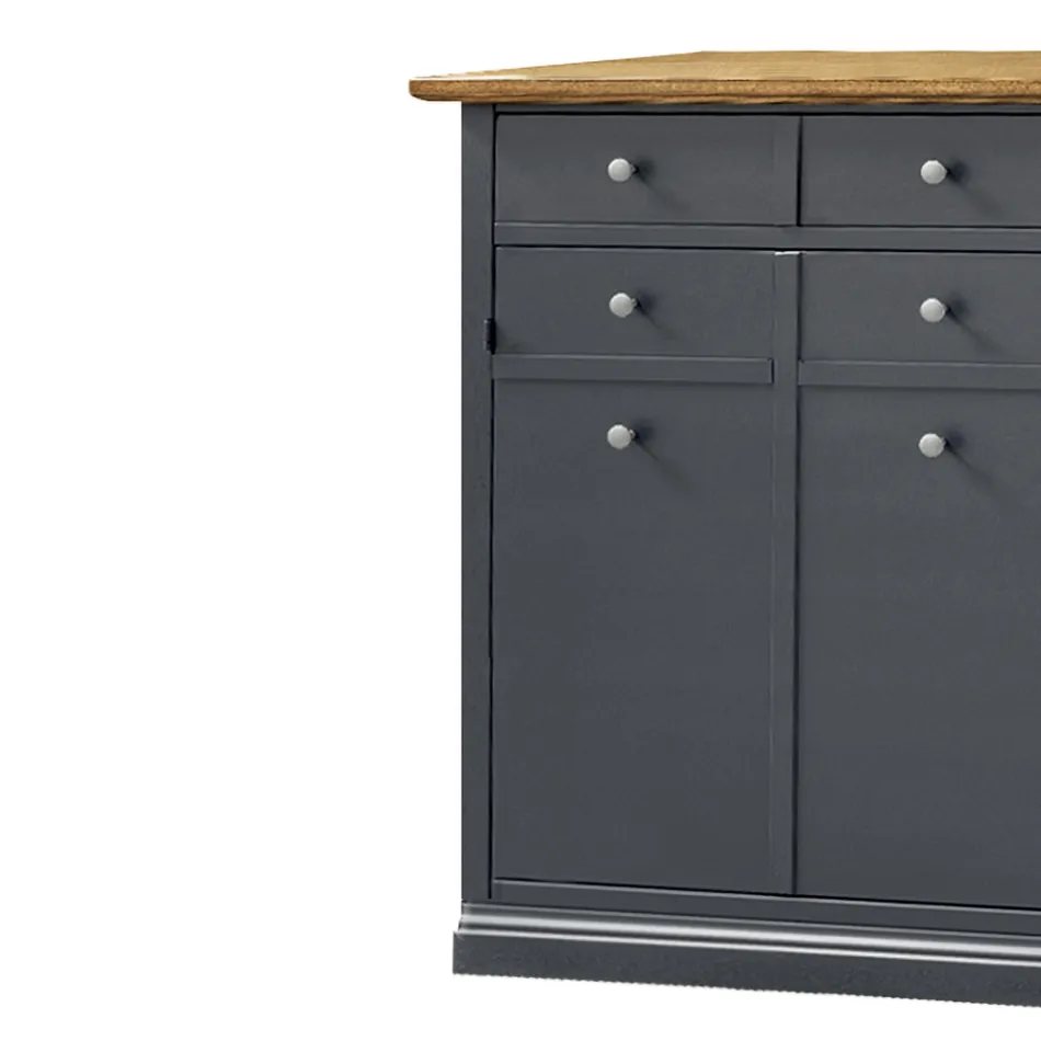 Stojak na buty z drewna fornirowanego Toulipier Made in Italy - Visnus Viadurini