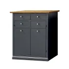 Stojak na buty z drewna fornirowanego Toulipier Made in Italy - Visnus Viadurini