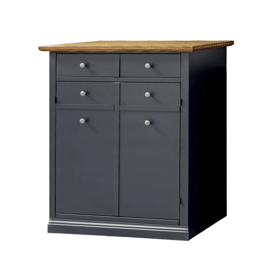 Stojak na buty z drewna fornirowanego Toulipier Made in Italy - Visnus Viadurini