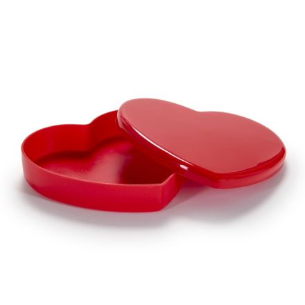 Pudełko do przechowywania pleksi w kształcie serca Made in Italy - Heartbox Viadurini