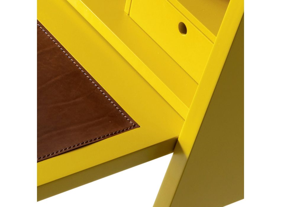Zaprojektuj wielowarstwowe drewniane biurko Grilli Hemingway wykonane we Włoszech Viadurini
