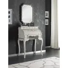 Klasyczne biurko z 5 szufladami z drewna i intarsjami Made in Italy - Hastings Viadurini