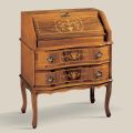 Klasyczne drewniane biurko z klapką i szufladami Made in Italy - Elegant