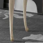 Luksusowe drewniane biurko z 5 szufladami do salonu Made in Italy - Caligola Viadurini