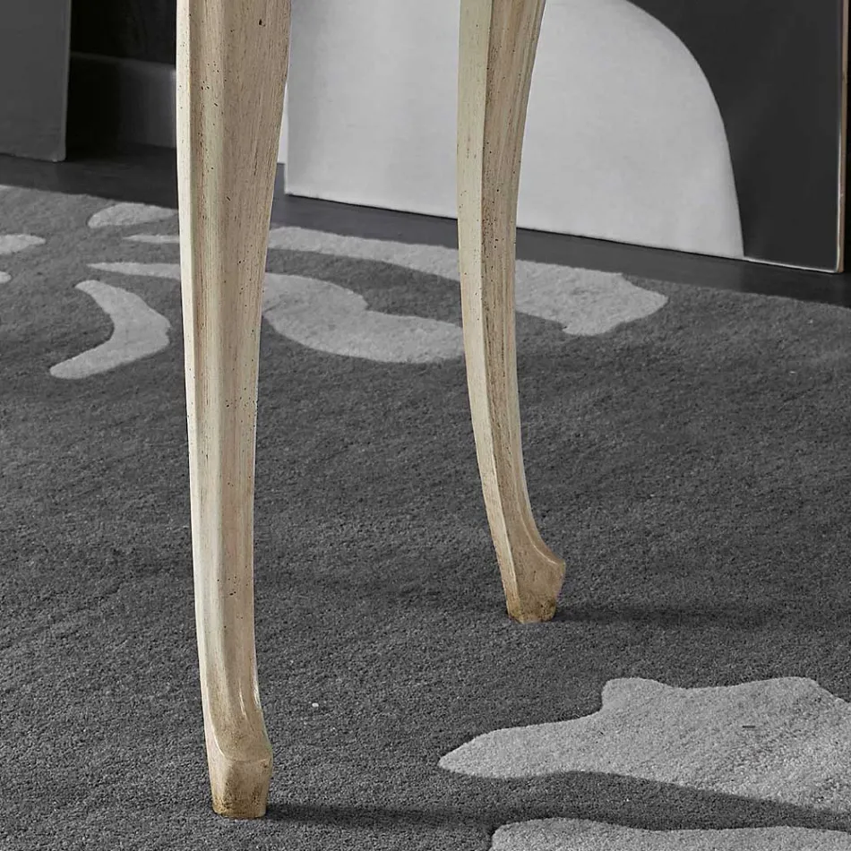 Luksusowe drewniane biurko z 5 szufladami do salonu Made in Italy - Caligola Viadurini