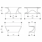 Nowoczesne biurko produkowane we Włoszech, Cerami Viadurini