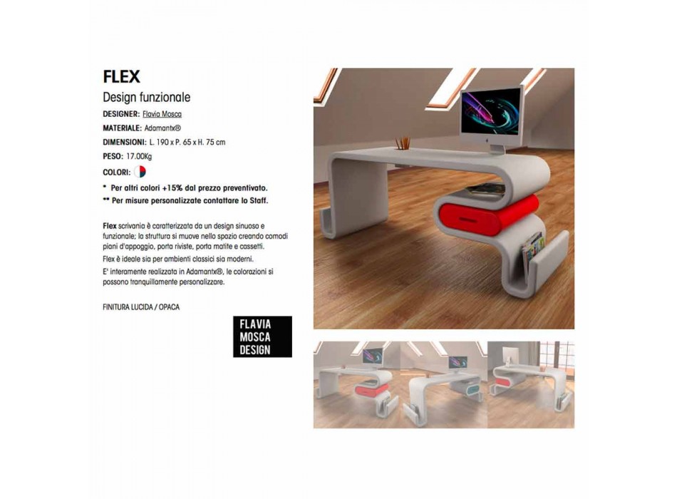 Flex biuro Nowoczesny design Made in Italy