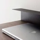 Nowoczesne biurko z metalu i melaminy z szufladą Made in Italy - Iridio Viadurini