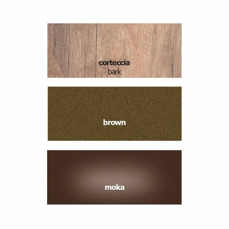 Nowoczesne biurko z metalu i melaminy z szufladą Made in Italy - Iridio Viadurini