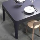 Biurko / stół prostokątny jadalnia, nowoczesny design, Merlot Viadurini