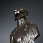 Czarna rzeźba ceramiczna wykonana w 100% we Włoszech Fabas 2 Viadurini