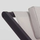Leżak zewnętrzny z aluminium z siedziskiem z tkaniny Textilene, 4 sztuki - Kailua Viadurini