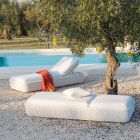 Leżak ogrodowy z tkaniny aluminiowej Made in Italy - Barnabus Viadurini