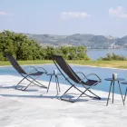 Składany leżak ogrodowy ze stali ocynkowanej Made in Italy 2 sztuki - Hobbit Viadurini