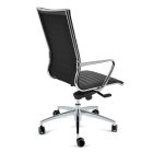 Krzesło biurowe wysokie z kółkami i ergonomiczną poduszką obrotową - Filanna Viadurini