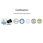 Wysokie ergonomiczne krzesło biurowe obrotowe z kółkami i podłokietnikami - Filanna Viadurini