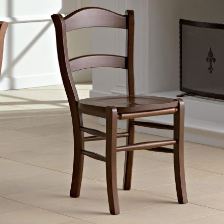 Klasyczne krzesło kuchenne z prawdziwej słomy i drewna we włoskim stylu - Monika Viadurini