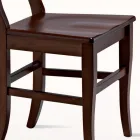 Klasyczne krzesło z litego drewna bukowego Made in Italy - Claudie Viadurini