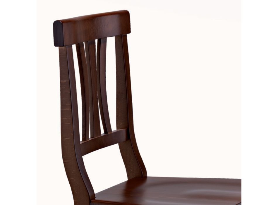 Klasyczne krzesło z litego drewna bukowego Made in Italy - Claudie Viadurini