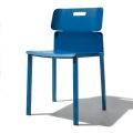 Kolorowe krzesło do układania w stosy na zewnątrz z aluminium Made in Italy - Dobla