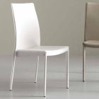Krzesło w pełni tapicerowane imitacją skóry, nowoczesne - Eloisa Viadurini