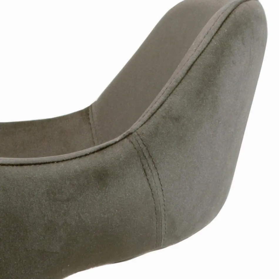 Krzesło z podłokietnikami w całości tapicerowanymi i stalowymi nogami - Ravenna Viadurini