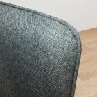 Krzesło z drewnianymi nogami i siedziskiem z tkaniny odpornej na plamy - Kandinsky Viadurini