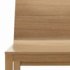 Krzesło o strukturze jesionu i muszli dębowej Made in Italy - Emilia Viadurini