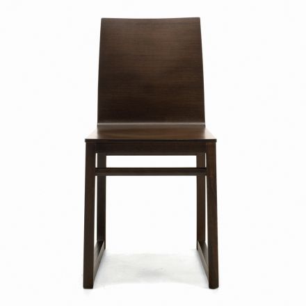 Krzesło o strukturze jesionu i muszli dębowej Made in Italy - Emilia Viadurini