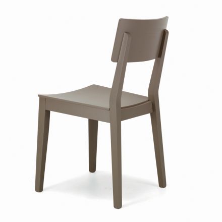 Krzesło o strukturze jesionu, siedzisko i oparcie z dębu - Kalabria Viadurini