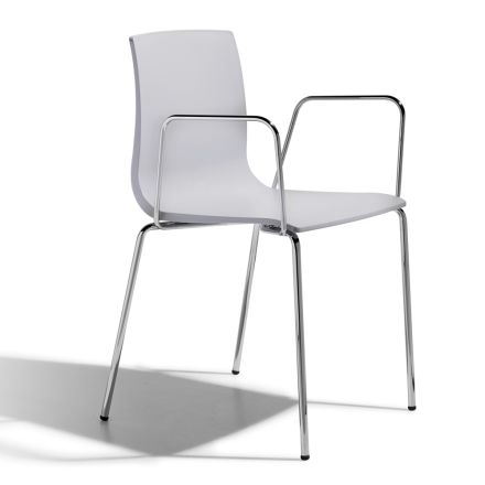 Krzesło kuchenne z siedziskiem z technopolimeru Made in Italy 2 sztuki - Ghirlanda Viadurini