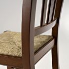 Krzesło kuchenne z drewna bukowego i słomy Włoski klasyczny design - Hegel Viadurini