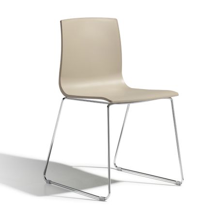 Krzesło kuchenne z technopolimeru i stali Made in Italy 2 sztuki - Garland Viadurini