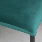 Krzesło kuchenne z metalowymi nogami i aksamitnym siedziskiem, 4 sztuki - Darvina Viadurini