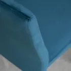 Krzesło kuchenne z metalowymi nogami i aksamitnym siedziskiem, 4 sztuki - Darvina Viadurini