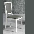 Designerskie krzesło kuchenne z drewna bukowego i tkaniny w nowoczesnym stylu - Taver