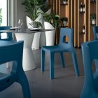 Krzesło kuchenne z polietylenu do układania w stosy Made in Italy 2 sztuki - Alassio Viadurini