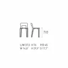 Krzesło kuchenne z naturalnego zakrzywionego drewna bukowego Made in Italy - Cassiopea Viadurini