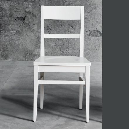 Krzesło kuchenne z litego drewna bukowego Made in Italy - Davina Viadurini