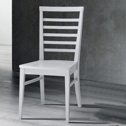 Krzesło kuchenne z litego drewna bukowego we włoskim stylu - Jeanine Viadurini