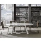 Krzesło kuchenne w pełni tapicerowane dwuczęściową skórą syntetyczną - Atenea Viadurini