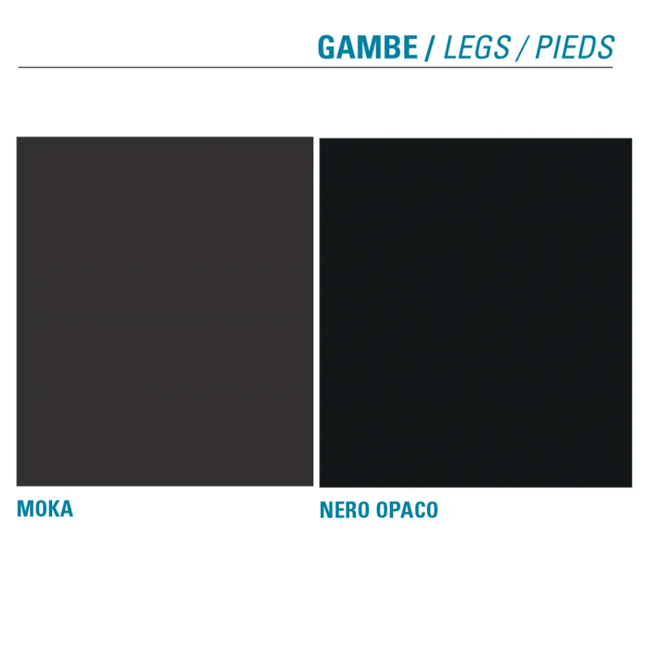 Krzesło kuchenne tapicerowane mikrofibrą Made in Italy, 2 sztuki - Rebecca Viadurini