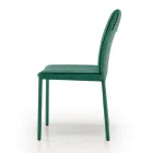 Krzesło kuchenne pokryte tkaniną Made in Italy, 4 sztuki - Monnalisa Viadurini