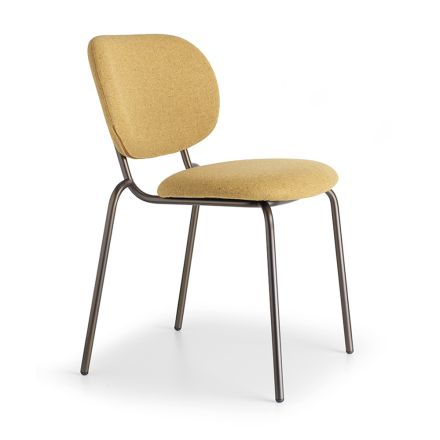 Krzesło ogrodowe z wyściełanym siedziskiem i oparciem Made in Italy - Sisibold Viadurini