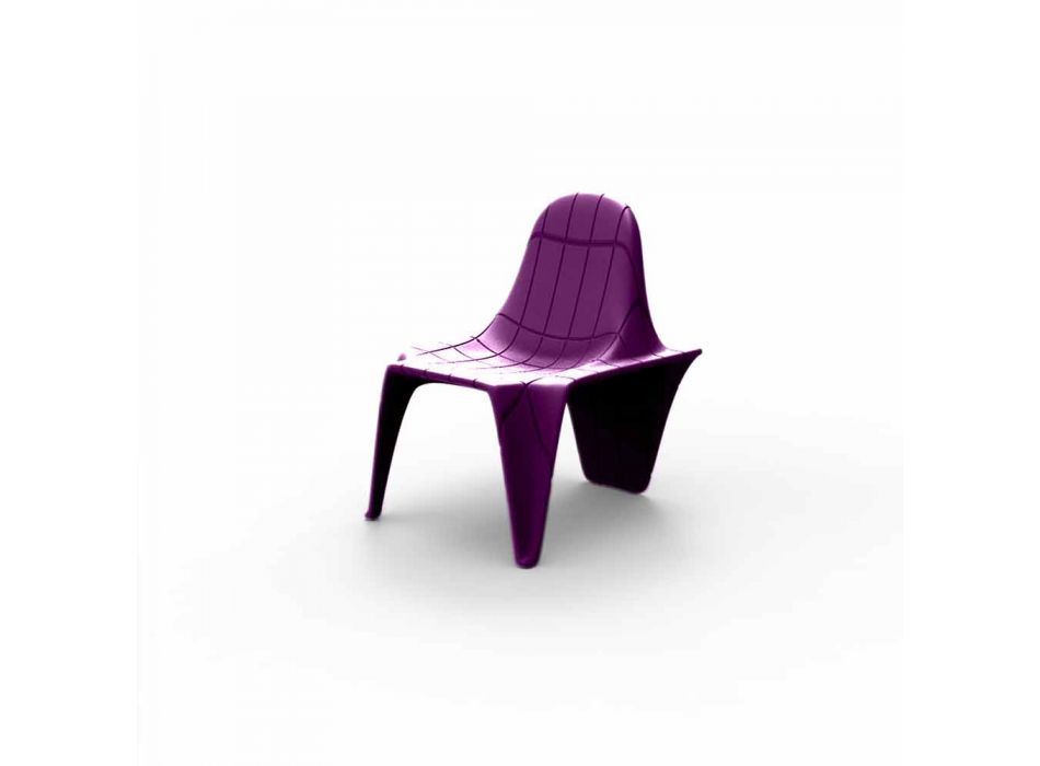 Krzesło zewnętrzne F3 do układania w stos firmy Vondom, z polietylenu Viadurini
