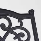 Krzesło ogrodowe do układania w stos z białego lub antracytowego aluminium, 4 sztuki - Ode Viadurini