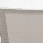 Krzesło ogrodowe z możliwością sztaplowania z aluminium i tkaniny, Homemotion 4 sztuki - Serge Viadurini